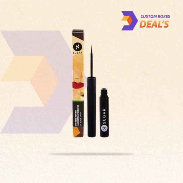 Eco-friendly kraft eyeliner boxes for cosmetics