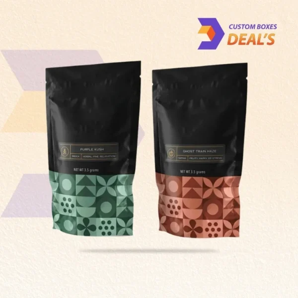 Matte black Mylar bags for coffee and tea packaging