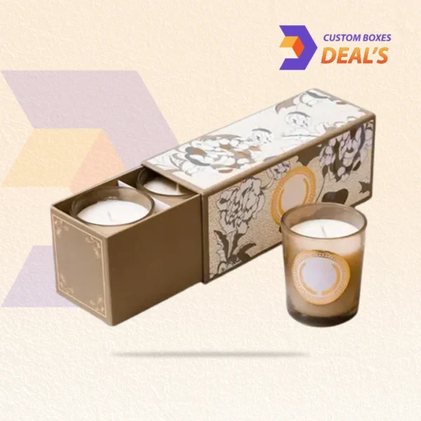 Elegant custom candle gift boxes wholesale rates
