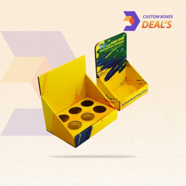 Cardboard countertop display packaging with logo printing