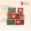 Decorative Christmas-themed bakery box for holiday desserts