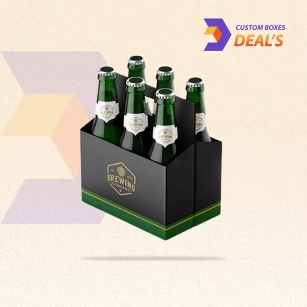 Custom beverage boxes with logo for branded drink packaging