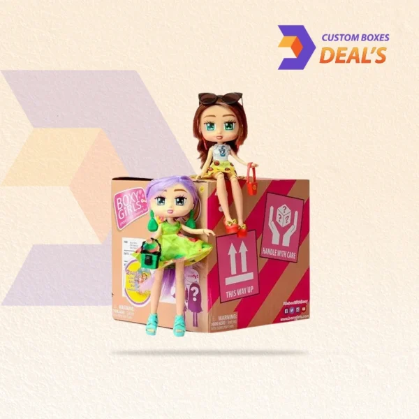 Custom printed cardboard boxes for doll delivery