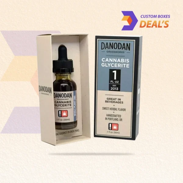 Custom CBD box with inserts wholesale packaging