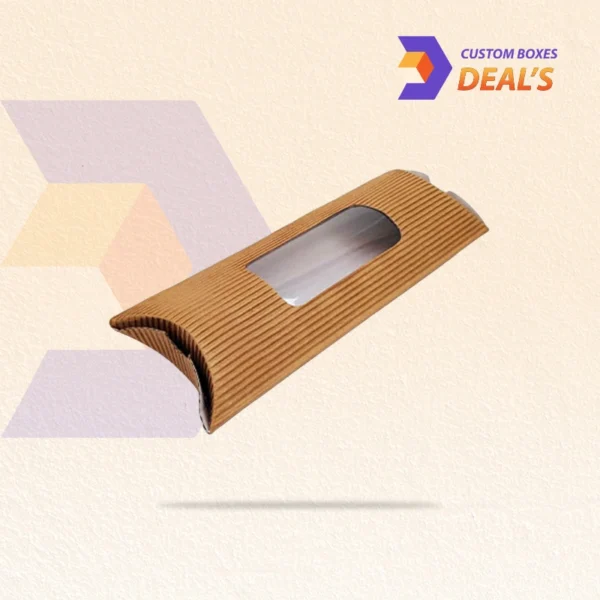 Custom corrugated pillow boxes wholesale packaging