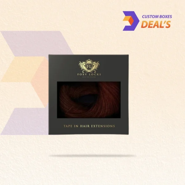 Custom hair extension gift boxes with logo at wholesale prices