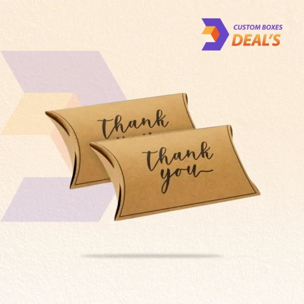 Durable kraft pillow packaging boxes for gifts