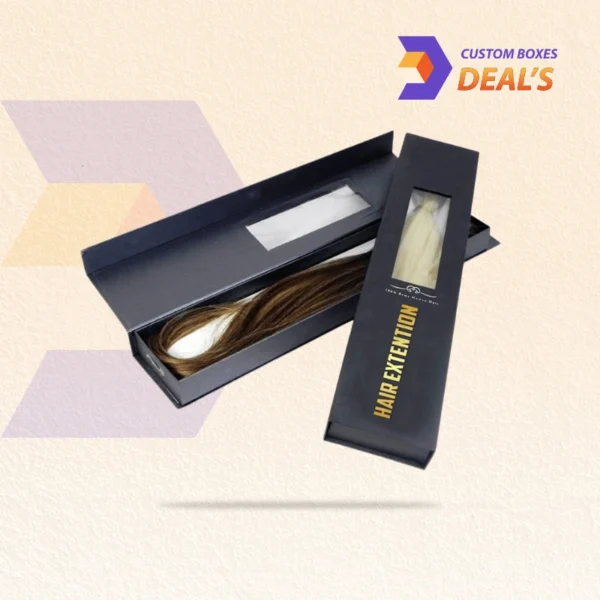 Sturdy custom window packaging for hair extensions