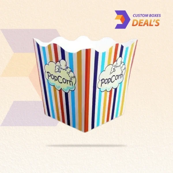 Custom popcorn boxes wholesale for cinemas, carnivals, and events
