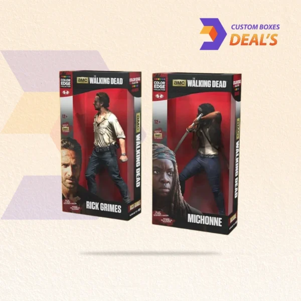 Printed cardboard packaging boxes for action figures