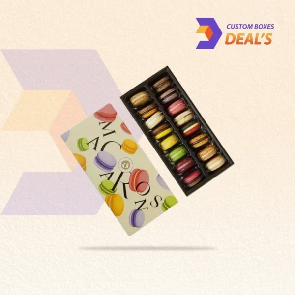 Decorative digital printed box for macarons