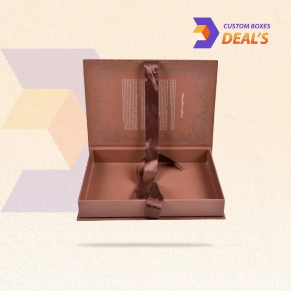 Durable custom booklet rigid boxes for high-end retail packaging