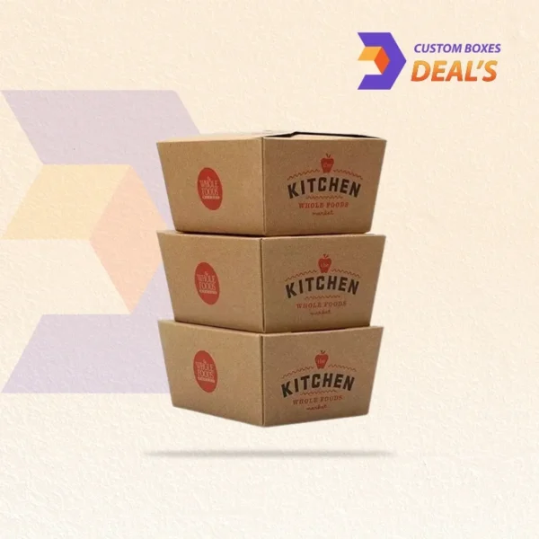 Durable folded takeout boxes for hot and cold food items