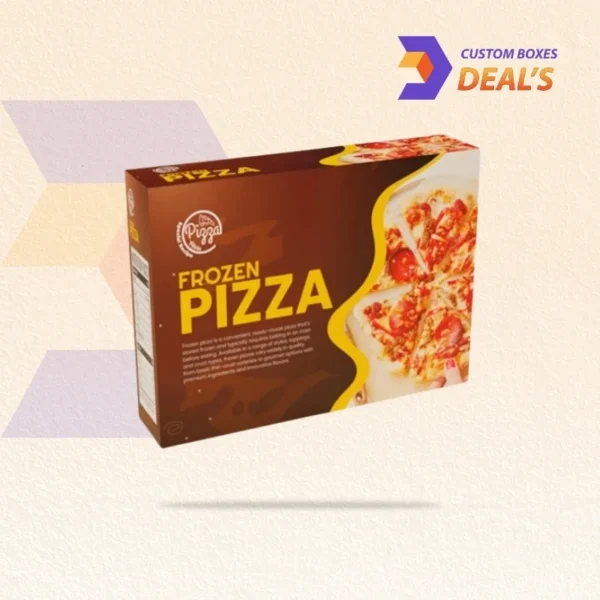 Custom frozen pizza box with moisture-resistant coating for freezer storage