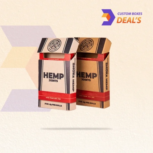 Durable hemp cigarette boxes for retail display