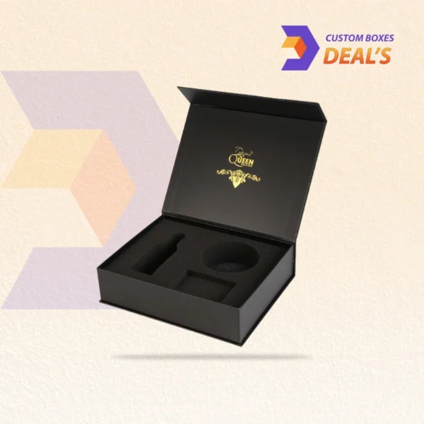 Durable rigid boxes with protective foam inserts for delicate items