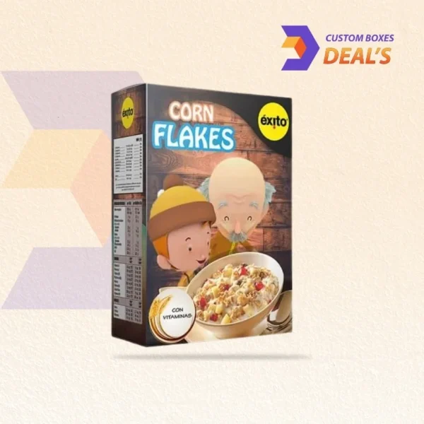Eco-friendly cardboard cereal boxes for breakfast cereals