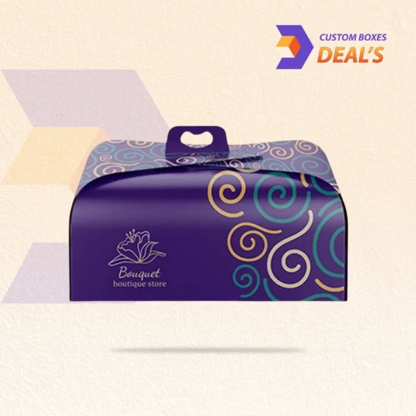 Eco-friendly custom gable cake packaging boxes