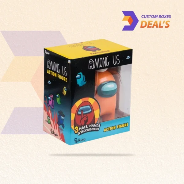 Eco friendly toy figure packaging with custom design