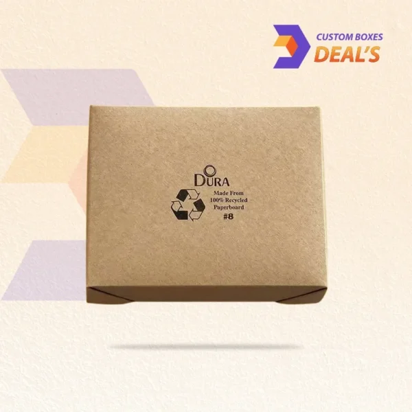 Eco-friendly Kraft custom dura food takeout boxes