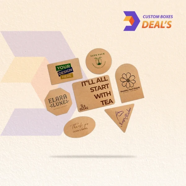 Eco-friendly custom kraft stickers wholesale