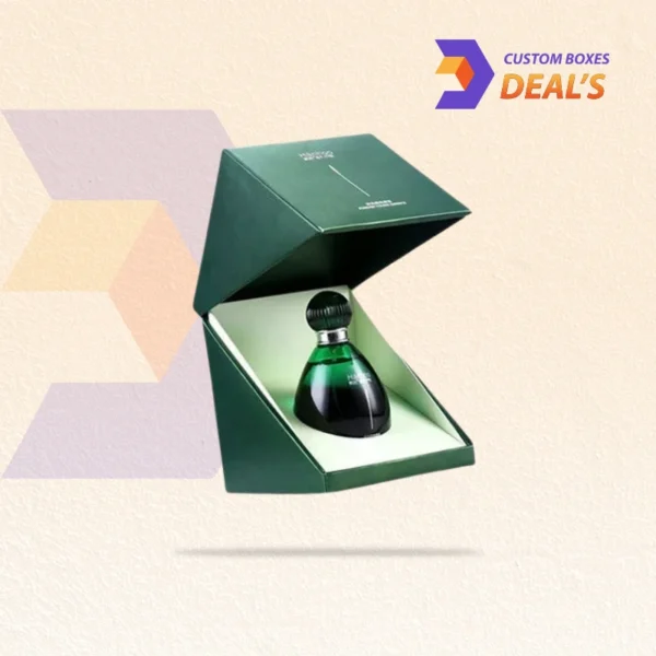 Elegant rigid flip perfume boxes in matte finish