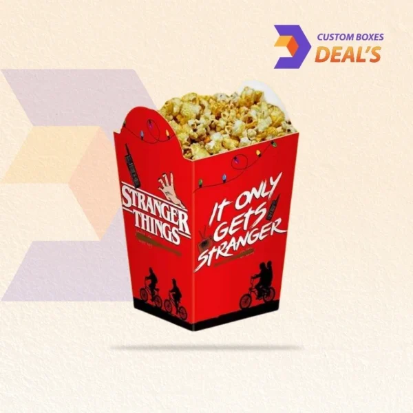 High-resolution popcorn packaging boxes with digital printing
