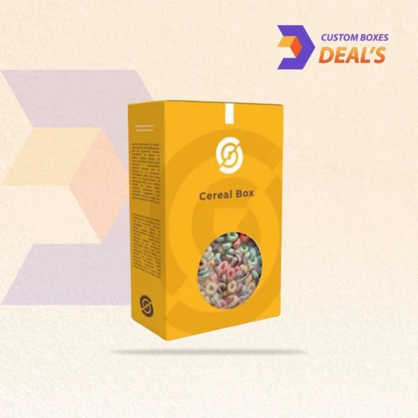 Kraft blank cereal boxes ready for branding