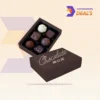 Kraft custom small chocolate boxes for artisanal chocolates