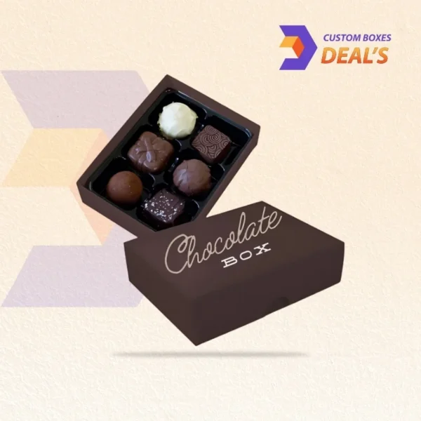 Kraft custom small chocolate boxes for artisanal chocolates