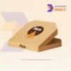 Eco-friendly kraft disposable pizza boxes for safe and fresh takeaway delivery