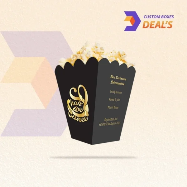 Logo-printed cardboard snack boxes for popcorn and treats