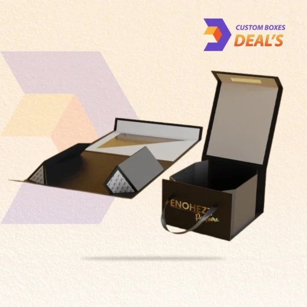 Luxury collapsible rigid gift boxes with foldable design for easy storage