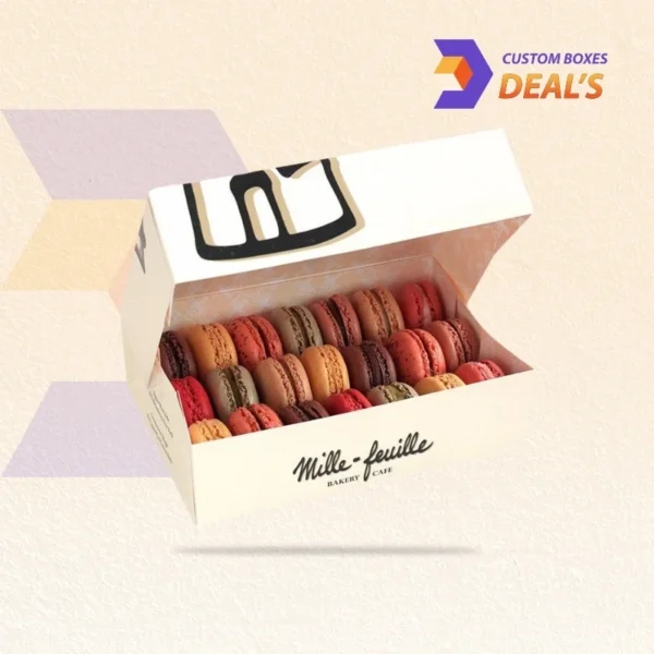 Luxury fancy macaron packaging for premium desserts