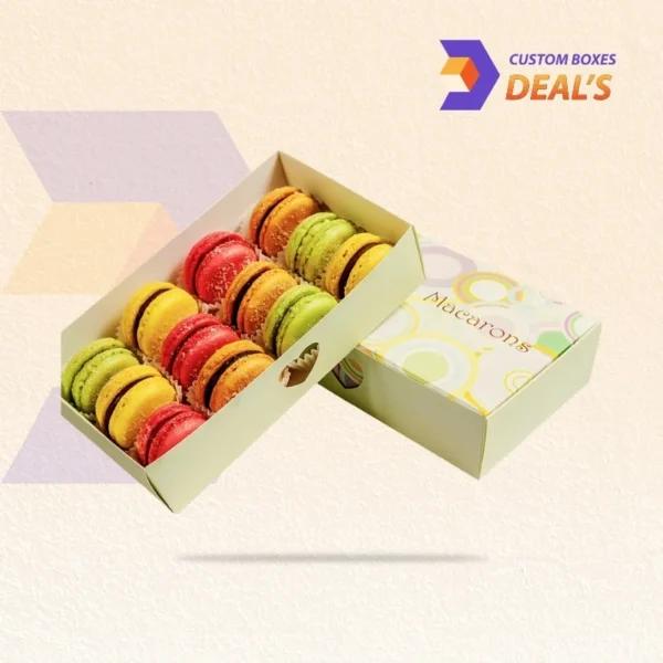 Luxury dessert box designed for French macarons