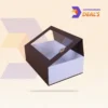 Personalized cardboard gift box with window