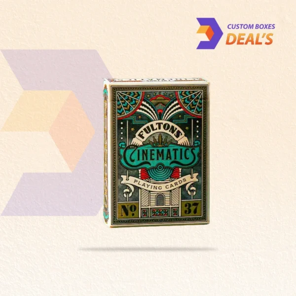 Luxury rigid playing card packaging with foil stamping