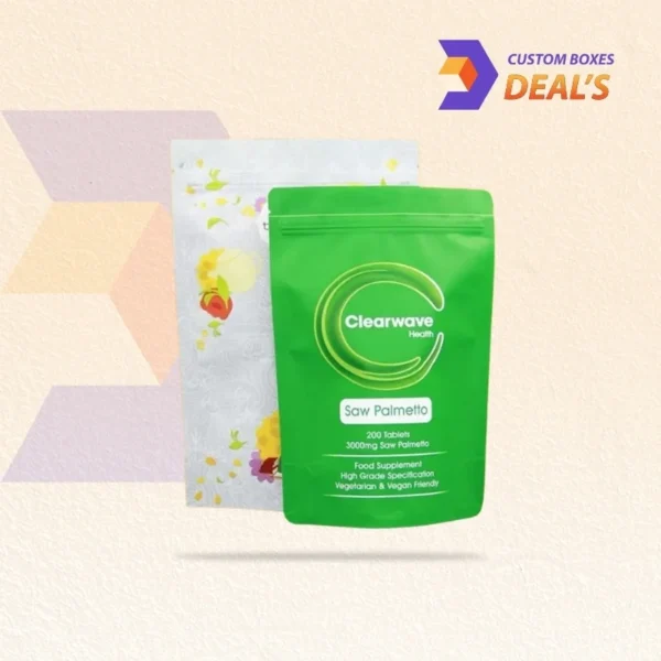 Matte resealable mylar packaging bags with zipper closure