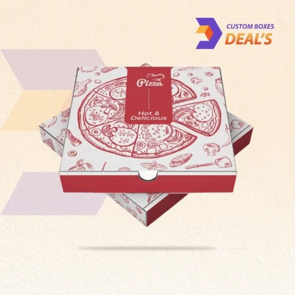 Premium white corrugated pizza boxes with matte finish for upscale branding