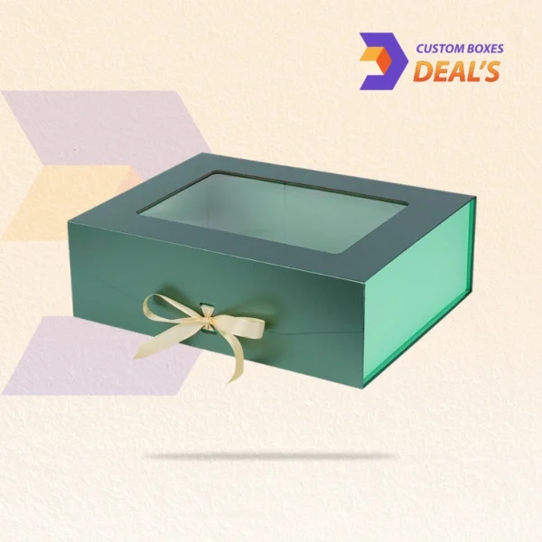 Luxury gift box with transparent window
