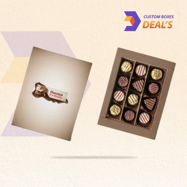 Custom design chocolate gift boxes with premium printed artwork