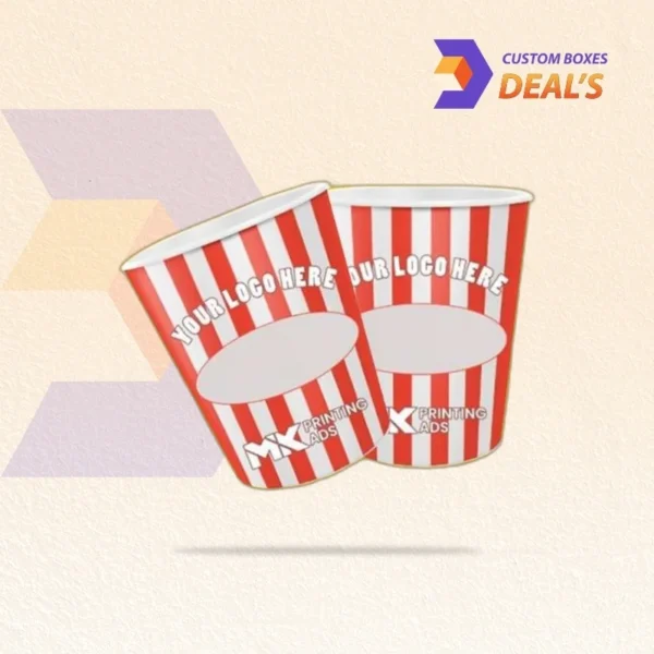 Custom-made popcorn boxes with premium digital print designs