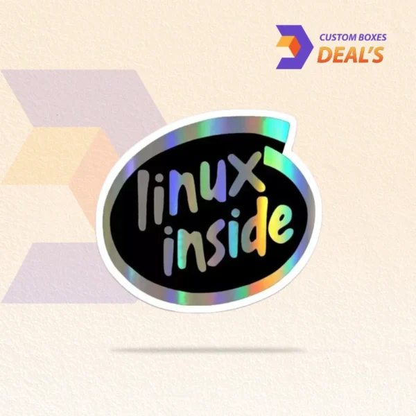 Custom glossy stickers with premium shine