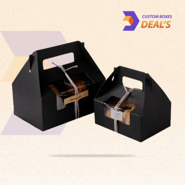 Premium matte black gable boxes for luxury products