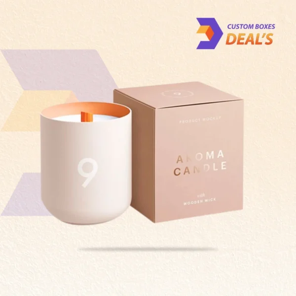 Printed candle gift boxes with logo branding