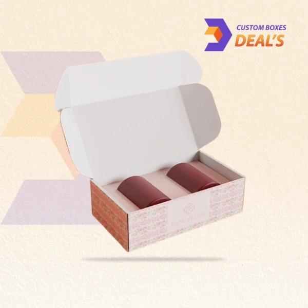Printed candle subscription mailer boxes in bulk