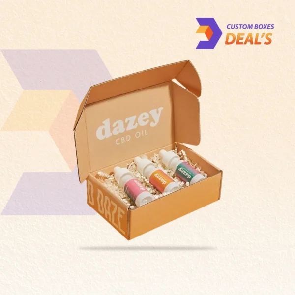 Printed CBD packaging with cardboard inserts