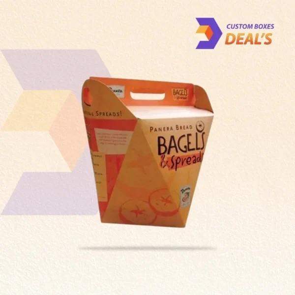 Printed custom bagel boxes with brand logo