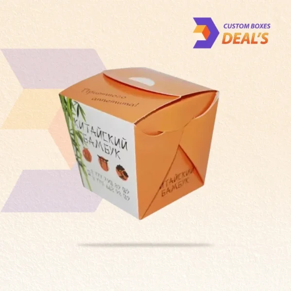 Printed custom Chinese takeout boxes with brand logo