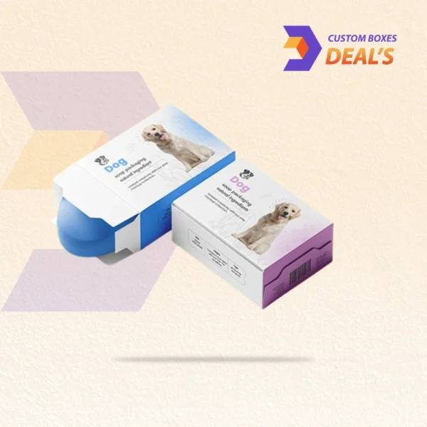 Printed dog soap boxes for pet grooming brands